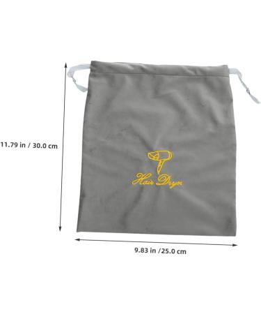 Healeved 4 Pcs Drawstring Storage Bags Blow Dryer Drawstring Bag Fabric Hair Dryer Travel Bag 30.00X25.00X0.50CMx2pcs Greyx2pcs - Buy Online on GoSupps.com