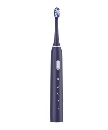 ZQVI Sonic Electric Toothbrush with 2 Brush Heads for Adults Teens Power Toothbrushes 4 Modes Wireless Fast Charge (Blue)