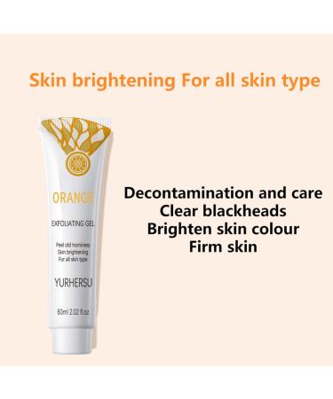 Buy Facial Orange Exfoliating Gel | Natural Peel Scrub for Deep Cleansing & Moisturizing - 2.02 fl. oz | QNJ - International Shipping Available - Buy Online on GoSupps.com
