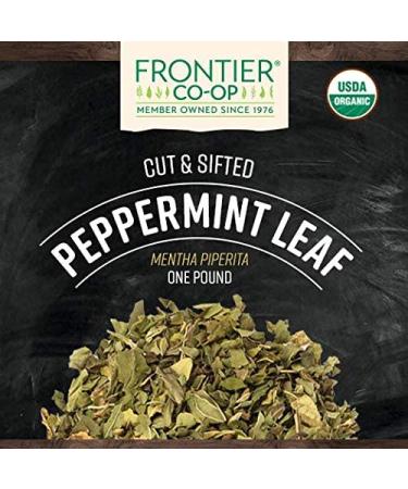 Frontier Co-op Organic Peppermint Leaf 1lb - Cut & Sifted | Shop Now - Buy Online on GoSupps.com
