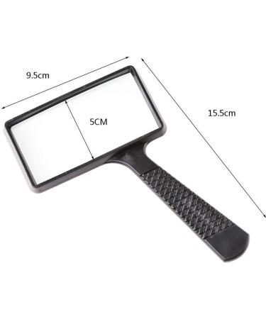 10x Handheld Reading Magnifier Optics Large Rectangular Loupe for Reading Newspaper Map Jewellery Better Life - Buy Online on GoSupps.com
