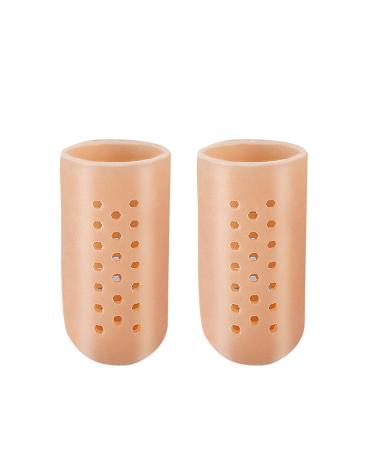 Gel Toe Caps Toe Protectors - Breathable Toe Sleeves for Blisters, Corns, Hammer Toes, Toe Nail Loss - Friction Pain Relief for Famous Feet, Callous Removal - Coffee (M) - Buy Online on GoSupps.com
