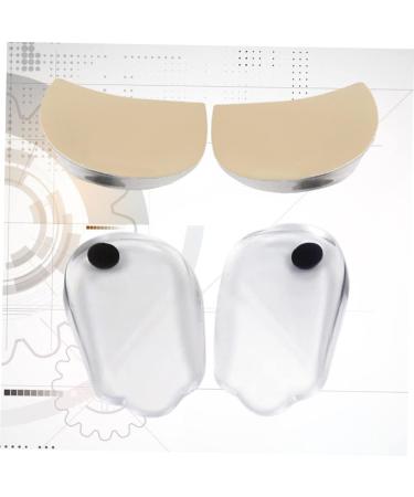 FRCOLOR Plantar Foot Orthotic Inserts - 2 Pairs Transparent Heel Cups for Pronation & Corrective Support | 9x4.5cm - Buy Online on GoSupps.com