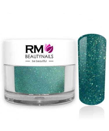 Acrylic color powder blue ocean blue glitter powder nail design nails fingernail rm beautynails 1 Pack (1x 10g) ocean blue glitter 10g