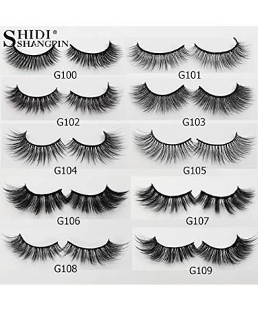 Buy Shidishangpin 3D Natural False Eyelashes - 4 Pairs Fluffy Handmade Volume Strips - Soft & Thick Makeup Cils #G107 - International Shipping Available - Buy Online on GoSupps.com