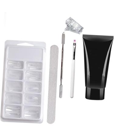 minkissy 3 Sets Nail Extension Glue Set Manicure Kit Nail Builder Gel Nail Art Brush Nail Enhancement Trial Kit Gel Manicure Nail Tools Manicure Lengthen Kit Strengthen Plastic Nail Lamp - Buy Online on GoSupps.com