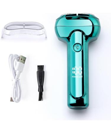 Men's electric razor portable mini razor small smart beard knife dry and wet available USB charging a gift for dad's boyfriend (Night black +2 cutter head) - Buy Online on GoSupps.com