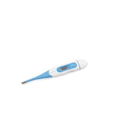 SOLMIRA Digital Thermometer Turquoise High Precision Waterproof Axillary Rectal or Oral Measurement Suitable for Babies Children and Adults