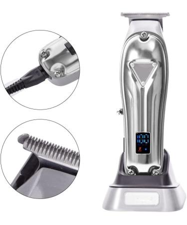 Professional Barber Scissors & Hair Clippers for Men - Full Metal Retro Electric Clippers with LCD Display in Gold - Buy Online on GoSupps.com