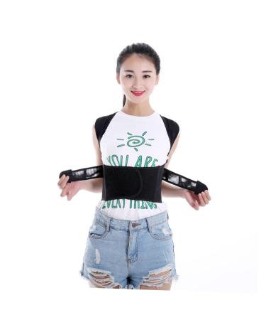 FRCOLOR Hunchback Brace Posture Corrector Brace Band Posture Posture Corrector Brace Humpback Corrector Aldult Support Belt Child XXXL Black