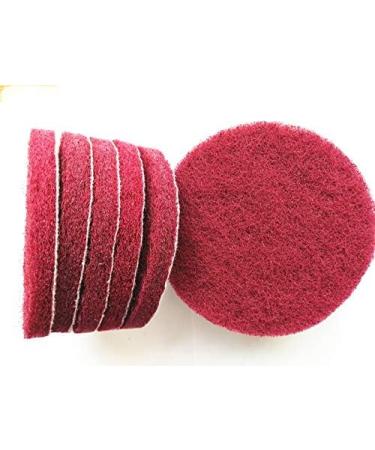 HUAWELL Drill Powered Brush Tile Scrubber Scouring Pads Cleaning Kit 2 Different Stiffness Disc Pad Holder with 12 Scrubbing Pads Cleans Large Flat Areas (4 Inch) - Buy Online on GoSupps.com