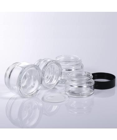 6x30ml Refillable Glass Cosmetic Containers | Empty Travel Pots for Creams Lotions & Powders - Buy Online on GoSupps.com