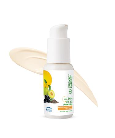 All Skin SPF 60 Sunscreen - Organic Kakadu Plum Acai Berry & Chia Seeds | Hydrating & Protective for Dry & Oily Skin | 100% American Made | 50gm Triple Action Formula - Buy Online on GoSupps.com