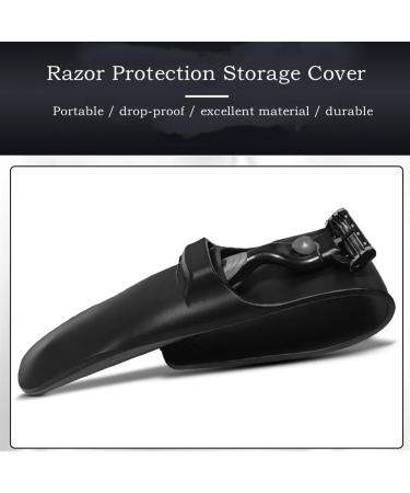 1 Pack Razor Case Silicone Waterproof Razor Holder Shaver Case Portable Travel Razor Proector Case Travel Razor Organizer Cover for Travel Black - Buy Online on GoSupps.com