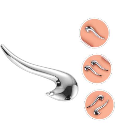 Beavorty Metal Acupuncture Stick Tool Eye Massager Facial Massager Acupoint Massager Eye and Nose Massager Eye Roller Massager for Eye Scraper Zinc Alloy Eyes 10.00X3.20X3.00CM Silver - Buy Online on GoSupps.com