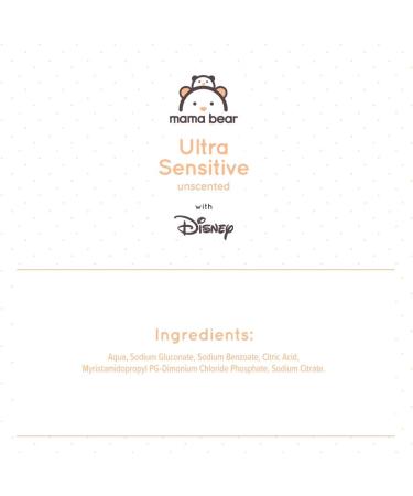 Buy Mama Bear Disney Ultra Gentle Baby Wipes - Unscented 1080 Count (18 Packs of 60) | International Shipping Available - Buy Online on GoSupps.com