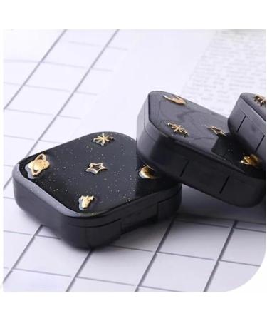 KCHYCV Moonstar Space Black Contact Lens Case Set - Portable & Stylish Contact Lens Storage - Buy Online on GoSupps.com