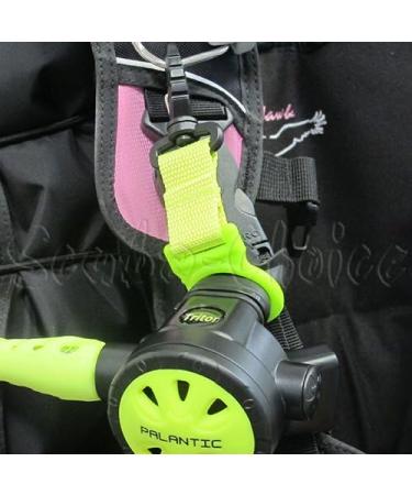 Yellow Scuba Diving Regulator Octopus Holder with 1 Webbing and Clip - Buy Online on GoSupps.com