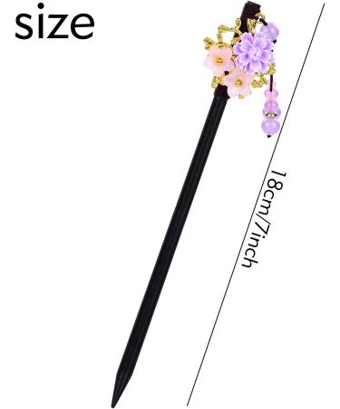 inSowni 8 Pieces Vintage Retro Asian Japanese Chinese Traditional Hanfu Flower Wooden Hair Sticks with Bead Pendants Hair Pins Forks Chopsticks Headpieces for Women Girls Teens Buns Updos - Buy Online on GoSupps.com
