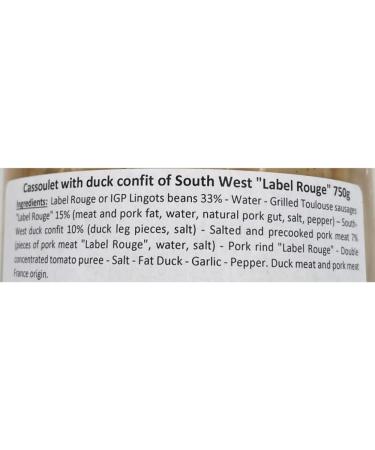 La Belle Chaurienne Label Rouge Confit Duck Cassoulet 750g x 2 - Buy Online on GoSupps.com