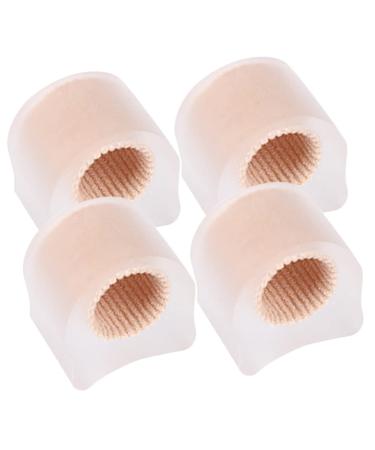 Healifty Bunion Toe Separators 2 Pairs Splitter Silicone Sleeves Thumb Protector Men's Tools Silicone Spacers Yoga Bunion Guard Shield Separators Separators Man Foot Gel Toe Separators As Shown 2.7x2.2cm