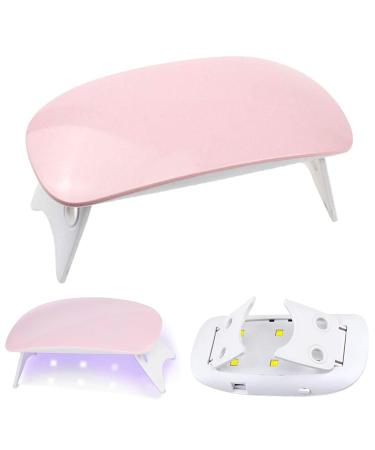 Yolistar UV LED Nail Lamp Nail Dryer Gel Nail Polish Semi Permanent Dries Nails Mini Nail Lamp Professional Portable 6W 2 Preset Timers (60s 120s) 1 Unit (Confezione da 1)