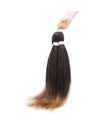 66cm Preded Braid Hair Extensions - Hot Water Adjustable Yaki Twist - 3-Pack Synthetic Hair in Black to Light Auburn - 26 Inches - Buy Online on GoSupps.com