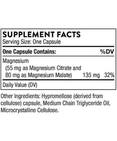 Premium Magnesium Citramate 90 Vegetarian Capsules - Natural Mineral Supplement - Buy Online on GoSupps.com