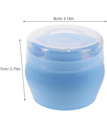 Lot de 2 Bo tes Poudre Portables Bleues avec Houppettes Douces R cipient L ger pour B b Distributeur de Poudre de Voyage pour Application Uniforme et Soins Quotidiens - Buy Online on GoSupps.com