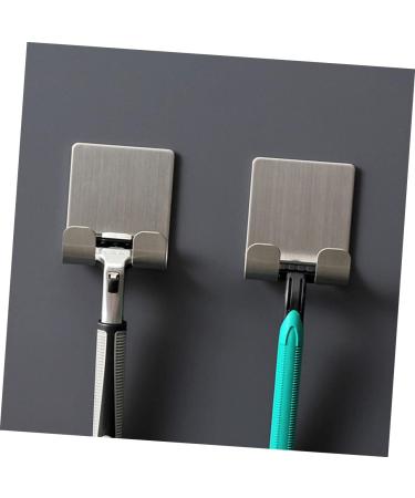 Stobaza 20 Pack Stainless Steel Strong Sticky Hooks - Self-Adhesive No Punching Wall Hooks for Showers & Clothes - High-Performance 5.7x4.5cm Aluminum Alloy - Buy Online on GoSupps.com