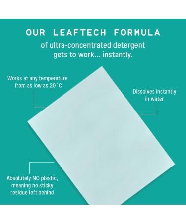 Leaf Laundry Sheets x30 | Ultra Concentrated Bio Washing Detergent | Simple Laundry Detergent Swaps | Travel Wash | 30 count - Buy Online on GoSupps.com