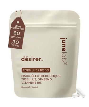Stimulates Performance and Libido Maca Eleutherococcus Tribulus Ginseng and Vitamin B6 60 Vegetable Capsules Formulated by Pharmacy Doctors.