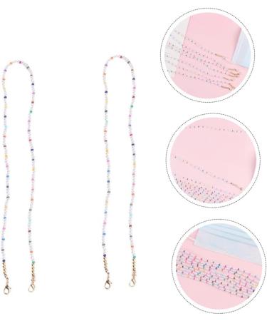 Frcolor 4-Piece Mask Glasses Hanging Chain for Kids - Sturdy Ear Protector Necklace & Slipproof Mask Chain with Dream Pearls - Buy Online on GoSupps.com