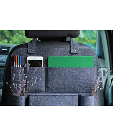 Buy Lucky Sign Car Organizer Backrest Protector - Multi Storage Options for Motorhomes | 62x41 cm Dark Grey - Buy Online on GoSupps.com