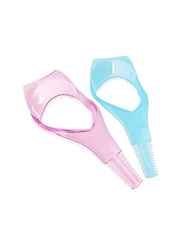 ccHuDE 4 Pcs 3 in 1 Plastic Mascara Applicator Guide Tool Eyelash Comb Cosmetic Tool Makeup Eyelash Tool