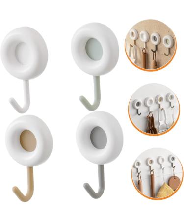 Alipis 8 Pcs No Punching Hook Heavy Duty Hook Towel Hanger Hooks Punch Hook Wall Hanging Coat Hook 7X4.4CMx2pcs Assorted Colorx2pcs - Buy Online on GoSupps.com
