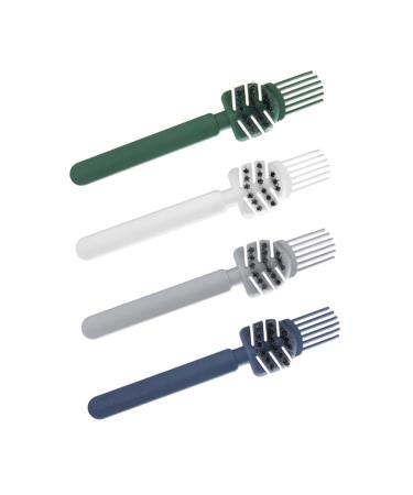 NOLITOY Lot de 4 Brosses Peignes Nettoyantes Compactes pour Cheveux Taille Petite L g res et Portables pour Usage Personnel et Professionnel Domicile Voyage