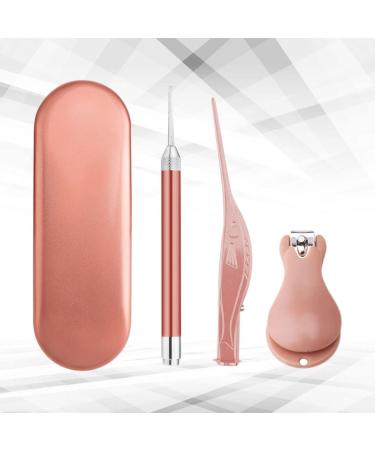 minkissy 1 Set Earbud Cleaner Nail Clippers Nail Art kit Ear Pick Spoon Nose Tweezer Nose Tweezer Nail Toe Finger Manicure Metal Nail Manicure Nail Scissors Golden 17.6x5.8cm - Buy Online on GoSupps.com