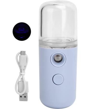 Saluaqui Handheld Face Mist Sprayer Rechargeable Moisturizing Nano Facial Mister Hydrating Face Humidifier Handy Hydrating Sprayer with Visual Water Tank (Light Purple) - Buy Online on GoSupps.com