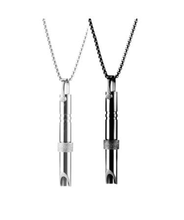 Anxiety Relief Necklace Anapana Breathing Necklace Calms for Anxiety Durable Stainless Steel Necklace Meditation Practice Relaxation Gifts for Women