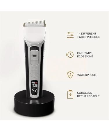 Fading Culture 2.0 Cordless Hair Clipper | Rechargeable Professional Detachable Blade Hair Trimmer with LED Display - Buy Online on GoSupps.com