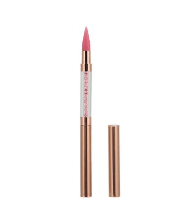 Manicure Dotting Pen Dotting Pen Wax Tip Ergonomic Length for Different Size Rhinestones (Pink)