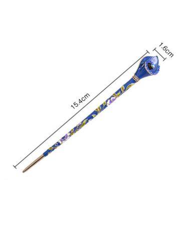 Buy Chinese Rhinestone Hair Stick & Hairpin - Blue Chignon Pin for Elegant Updos | International Shipping - Buy Online on GoSupps.com