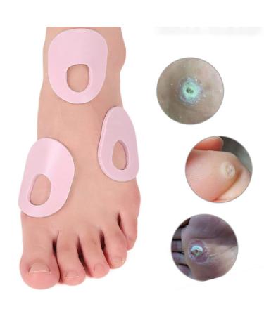 Latex Corn Cushion Pads - 48pcs Self-Adhesive Foot Care Rings for Toe Callus, Blisters, and Sore Feet - Pink - Buy Online on GoSupps.com