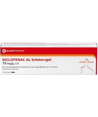 Aliud Pharma Diclofenac Gel 10 mg/g - 2 x 150 g Double Pack for Acute Muscle Pain Relief - Fast Shipping Internationally - Buy Online on GoSupps.com