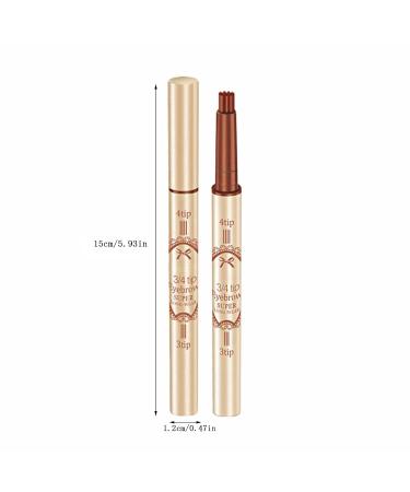 Brow Chow Warm Eyebrow Pen | Microblading Pencil with Micro Fork Tip | Natural Looking Brows | Glow in The Dark Eyeliner - Buy Online on GoSupps.com