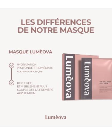 4 Masques Collag ne Visage Korean Masque Hydrogel Seconde Peau Hydratation 4h Anti-Rides clat Hydratation Intense Collag ne Marin & Acide Hyaluronique | Pack de 4 x 34 g Lum ova Paris - Buy Online on GoSupps.com