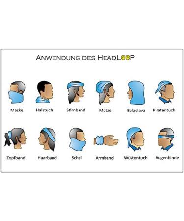 HeadLOOP Multifunctional Edelweiss Scarf | Versatile Microfiber Tube & Headscarf for All Seasons - Buy Online on GoSupps.com