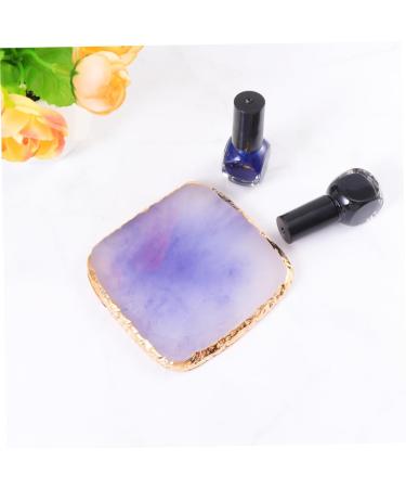 Beavorty 1Pc gel color plate nail color palette nail makeup palette nail display plate resin tools nails tools nail art tools manicure nail implements resin paint painted Nail set purple 9X9cm Purple - Buy Online on GoSupps.com