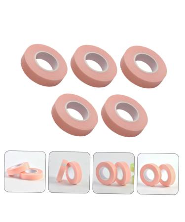 Healeved 5 Rolls Eyelash Tape - Pink Adhesive Fabric for Grafting & Beauty Salon Supplies | 900x1.1cm - Buy Online on GoSupps.com